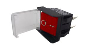 Rocker Switch, 16 A, 250V, ON-OFF, Red