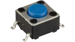 Tactile Switch, 1NO, 2.55N, 6 x 6mm, PTS