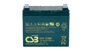 Rechargeable Battery, Lead-Acid, 12V, 39Ah, Screw Terminal, M6