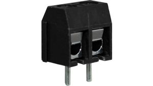 Wire-To-Board Terminal Block, THT, 5mm Pitch, Right Angle, Screw, 2 Poles