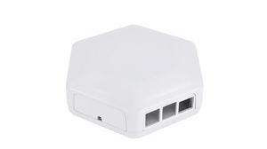 HexBox Pi4 Ready Enclosure 130x146x45mm White ABS IP30