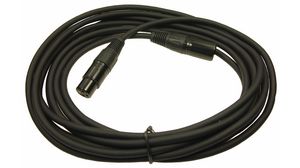 Audio Cable, XLR 3-Pin Plug - XLR 3-Pin Socket, 5m