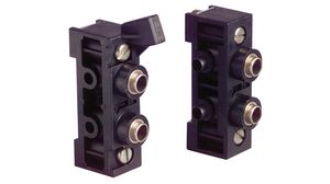Koncové základny pro miniaturní regulační ventily, násuvné připojení, 6 mm, sada 2 kusů