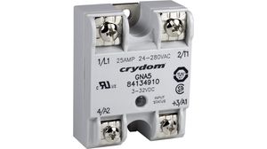 Solid State Relay Single Phase, GN, 1NO, 125A, 660V, Screw Terminal