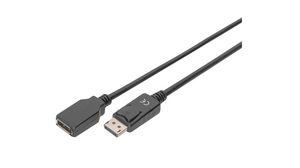 Video Cable, DisplayPort Plug - DisplayPort Socket 2m