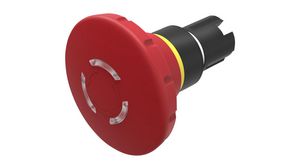 Illuminated Pushbutton Actuator Latching Function Mushroom Pushbutton Red EAO 45 Series