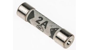 2A F Ceramic Cartridge Fuse, 6.3 x 25mm