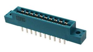 Card Edge Connector, Socket, Straight, Contacts - 20, Rows - 2
