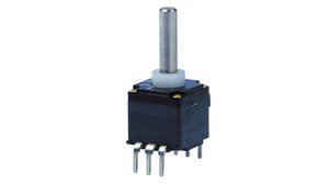 07R Series Selector Switch, Vertical, Non-Shorting, Spindle Shaft, 1 Poles, 4 Positions, 36°