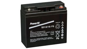 Oplaadbare batterijen, Loodzuur, 12V, 18Ah, Schroefaansluiting, M5