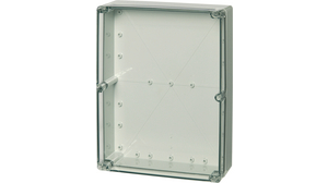 Plastic Enclosure Euronord 300x87x230mm Light Grey / Transparent Polycarbonate IP66 / IP67