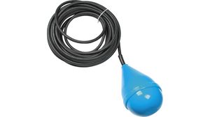 Float Switch 250V Change-Over Contact (CO) 20A 250 VAC 167.5mm Blue Polypropylene (PP) IP68 Cable, 10 m