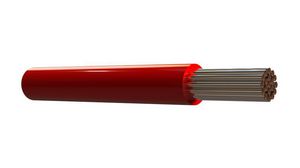 Stranded Wire PTFE 0.61mm² Silver-Plated Copper Red 100m