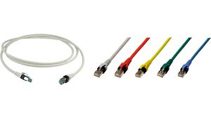 Câble Industrial Ethernet, Ignifuge non corrosif (FRNC), 1Gbps, CAT6a, Fiche RJ45 / Fiche RJ45, 15m