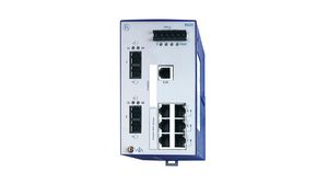Industrial Ethernet switch, RJ45-Anschlüsse 8, 100Mbps, Layer 2 Managed