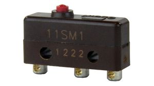 Microrupteur SM, 5A, 1CO, 0.83N, Piston broche