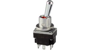 Toggle Switch (ON)-OFF-(ON) 100 mA 2CO IP67 / IP68