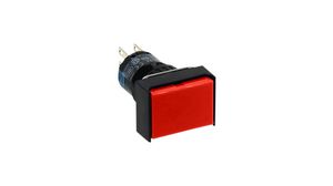 Pushbutton Switch Momentary Function 1CO Panel Mount Red