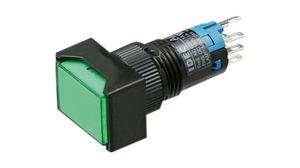 Podświetlany przełącznik przyciskowy Funkcja chwilowa 2CO 24 VDC / 220 VAC LED Zielony Brak
