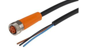 ifm electronic Straight Female 3 way M8 to Unterminated Sensor Actuator Cable, 2m