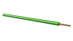 Gevlochten draden PVC 0.14mm² Blank koper Groen LiFY 100m