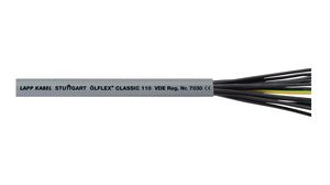 Multicore Cable, YY Unshielded, PVC, 4x 0.75mm², 50m, Grey