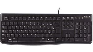 Keyboard, K120, FR France, AZERTY, USB, Cable