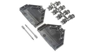 MHDTPPK Series ABS D Sub Backshell, 37 Way, Strain Relief