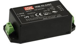 Switched-Mode Power Supply, Industrial, 45.6W, 24V, 1.9A