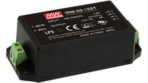 Switched-Mode Power Supply, Industrial, 60W, 15V, 4A
