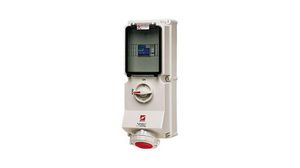 IP67 Red, White Wall Mount, Rated At 32A, 400 V
