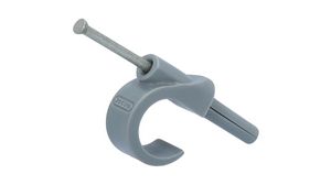 Cable Clip, Plug-In, Polyamide, Grey, 16 ... 19mm