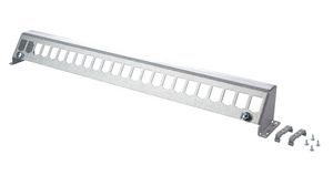 Empty Patch Panel Frame 24 Ports Screwed Assembly Grey