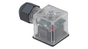 Valve Connector, Socket, Right Angle, Transparent, Kontakti - 2