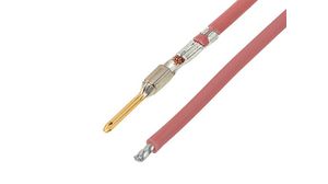 Pre-Crimped Lead, MX150 Male - Bare Ends, 300mm, 14AWG