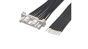 Off-the-Shelf (OTS) Cable Assembly, Plug - Bare End, 300mm, 22AWG, Circuits - 10
