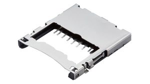 Connecteur de carte mémoire, Push / Push, Carte SD, Pôles - 9