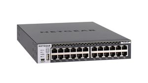 Ethernet-schakelaars, RJ45-poorten 24, Glasvezelpoorten 4 SFP+, 10Gbps, Layer 3 beheerd