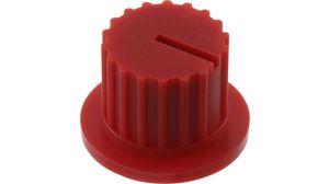 Rotary Knob with Flange Red ø5.9mm