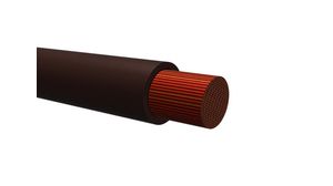 Tvunnet ledning PVC 1.5mm² Bar kobber Brun R2G4 100m