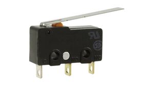 Micro Switch SS, 5A, 1CO, 1.47N, Long Hinge Lever