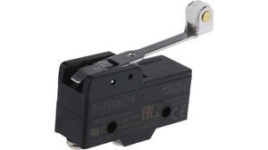 Roller Lever Limit Switch, NO/NC, IP00, SPDT, 500V ac Max, 15A Max