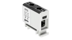Insulated Universal Connector, Screw, 1 Poles, 1kV, 160A, 1.5 ... 50mm², Black / Grey