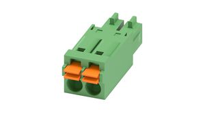 Pluggable Terminal Block, Straight, 3.5mm Pitch, 2 Poles