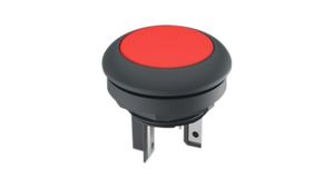 Osvětlený tlačítkový spínač Vratná funkce 1NO 35 V LED Červená