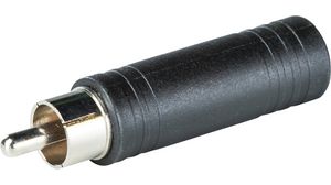 Mono-audio-adapter, Recht, 1/4" mono-aansluiting - RCA-stekker