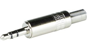 Stereo Jack Connector , Plug, Stereo, Straight, 3.5 mm