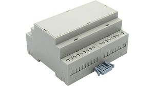 DIN-Rail Module Box 106.25x90.2x57.5mm Grey ABS / Polycarbonate