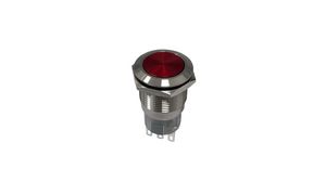 Anti-Vandal Push-Button Switch, 1CO, Momentary Function, IP67, Blade Terminal, 2.8 x 0.5 mm