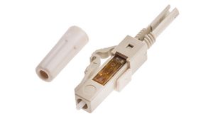 Connecteur de fibre optique, LC, Blanc